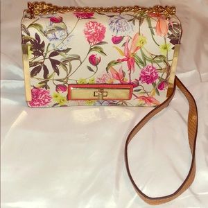Floral crossbody purse